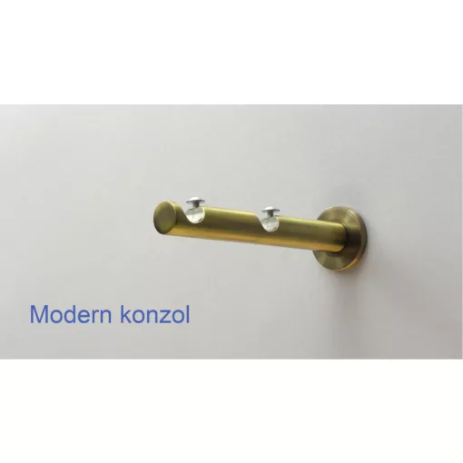 Fém karnisszett "Pásztorbot" - kétsoros, antik réz, 120 cm, ᴓ16 mm
