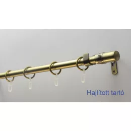   Fém karnisszett "Cilinder" - egysoros, antik réz, 120 cm, ᴓ16 mm