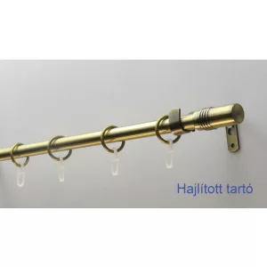   Fém karnisszett "Cilinder" - egysoros, antik réz, 120 cm, ᴓ16 mm
