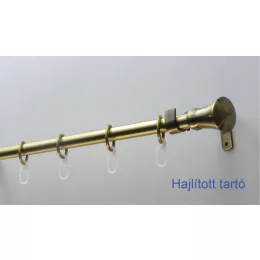   Fém karnisszett "Klasszik" - egysoros, antik réz, 120 cm, ᴓ16 mm