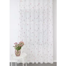  1952/180/02 - fehér voile, rózsaszín virágmintával, max. 175 cm magas
