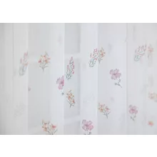  1952/180/02 - fehér voile, rózsaszín virágmintával, max. 175 cm magas