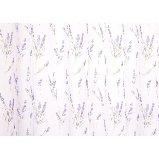  1952/290/01 - fehér voile, lila virágmintával, max. 285 cm magas