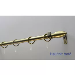   Fém karnisszett "Jégcsap" - egysoros, antik réz, 120 cm, ᴓ16 mm