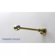 Fém karnisszett "Jégcsap" - egysoros, antik réz, 120 cm, ᴓ16 mm
