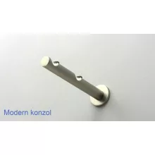 Fém karnisszett "Kis Gömb" - kétsoros, matt króm, 120 cm, ᴓ16 mm
