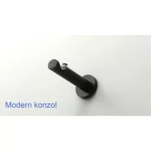 Fém karnisszett "Jégcsap" - egysoros, fekete, 240 cm, ᴓ16 mm