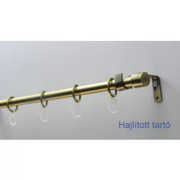   Fém karnisszett "Kupak" - egysoros, antik réz, 120 cm, ᴓ16 mm