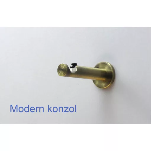 Fém karnisszett "Glóbusz" - egysoros, antik réz, 240 cm, ᴓ16 mm
