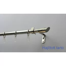   Fém karnisszett "Rúzs" - egysoros, inox, 120 cm, ᴓ16 mm