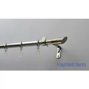   Fém karnisszett "Rúzs" - egysoros, inox, 120 cm, ᴓ16 mm