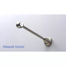 Fém karnisszett "Rúzs" - egysoros, inox, 120 cm, ᴓ16 mm