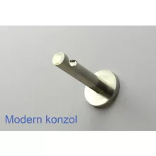 Fém karnisszett "Rúzs" - egysoros, inox, 120 cm, ᴓ16 mm