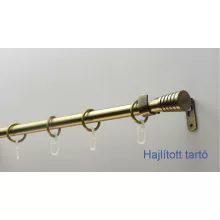Fém karnisszett "Pódium" - egysoros, antik réz, 240 cm, ᴓ16 mm