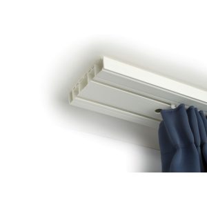 Kétpályás, 120 cm-es műanyag mennyezeti profilkarnis