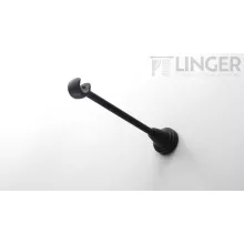 Fém karnisszett "Rúzs" - egysoros, fekete, 180 cm, ᴓ16 mm