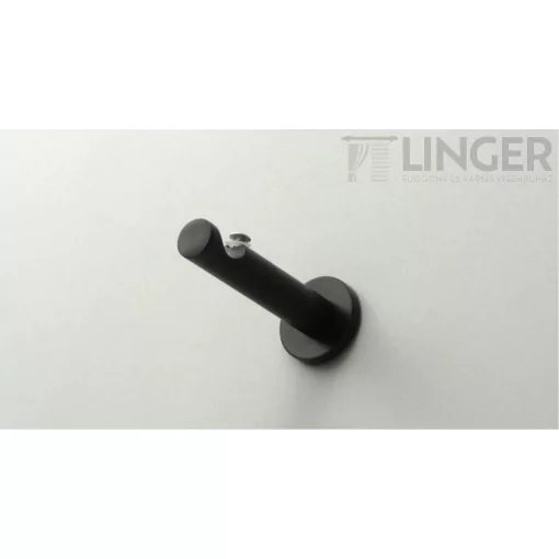 Fém karnisszett "Rúzs" - egysoros, fekete, 180 cm, ᴓ16 mm