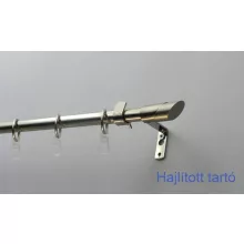 Fém karnisszett "Rúzs" - egysoros, inox, 240 cm, ᴓ16 mm