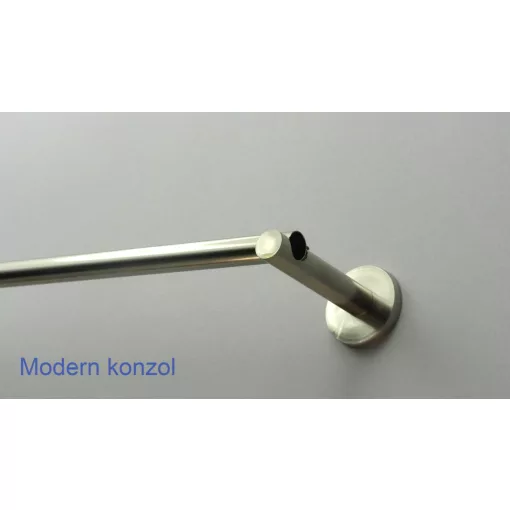 Fém karnisszett "Pódium" - egysoros, inox, 235 cm, ᴓ16 mm