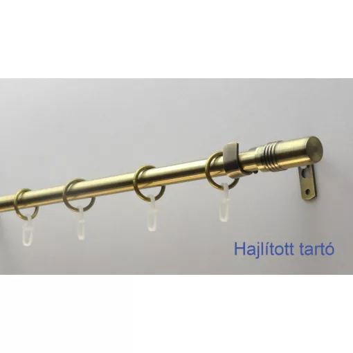 Fém karnisszett "Cilinder" - egysoros, antik réz, 240 cm, ᴓ16 mm