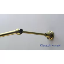 Fém karnisszett "Cilinder" - egysoros, antik réz, 240 cm, ᴓ16 mm