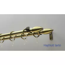 Fém karnisszett "Jégcsap" - kétsoros, antik réz, 200 cm, ᴓ16 mm