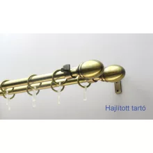 Fém karnisszett "Jogar" - kétsoros, antik réz, 120 cm, ᴓ16 mm