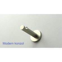 Fém karnisszett "Glóbusz" - egysoros, matt króm, 120 cm, ᴓ16 mm