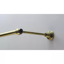 Fém karnisszett "Kis Gömb" - egysoros, antik réz, 120 cm, ᴓ16 mm