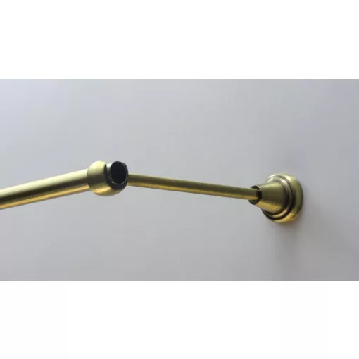 Fém karnisszett "Kis Gömb" - egysoros, antik réz, 120 cm, ᴓ16 mm