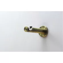 Fém karnisszett "Kis Gömb" - egysoros, antik réz, 120 cm, ᴓ16 mm