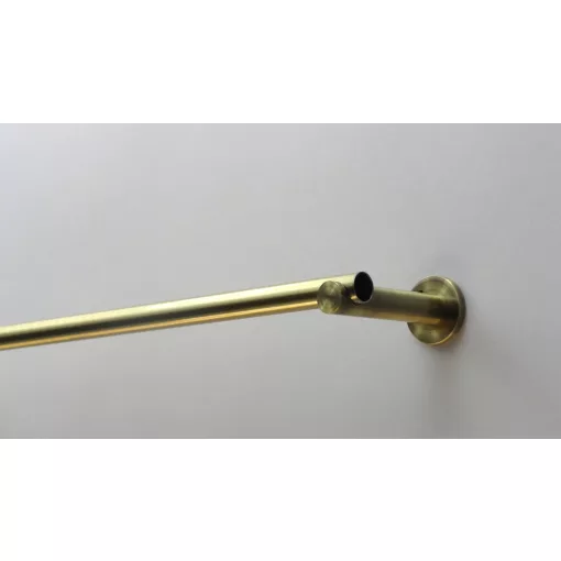 Fém karnisszett "Kis Gömb" - egysoros, antik réz, 120 cm, ᴓ16 mm