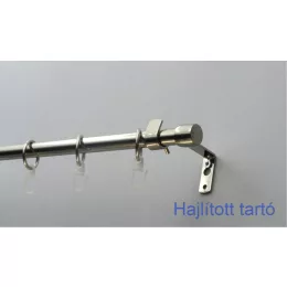   Fém karnisszett "Kupak" - egysoros, inox, 120 cm, ᴓ16 mm