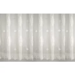   7098 - fehér jacquard, neo-barokk mintával, max. 270 cm magas