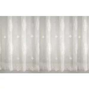   7098 - fehér jacquard, neo-barokk mintával, max. 270 cm magas