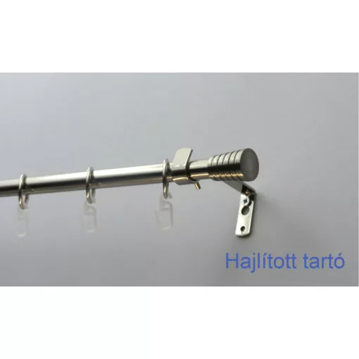 Fém karnisszett "Pódium" - egysoros, inox, 120 cm, ᴓ16 mm