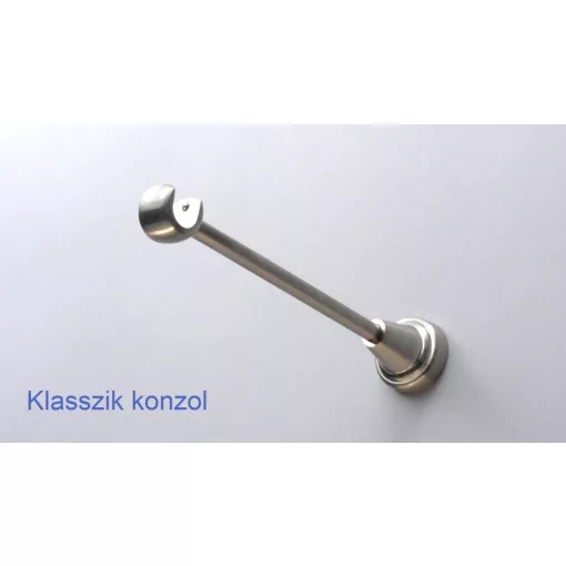 Fém karnisszett "Pódium" - egysoros, inox, 120 cm, ᴓ16 mm