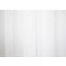  7256 - natúr színű tüll csíkos, arany mintával, max. 170 cm magas