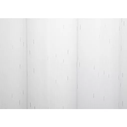  7256 - fehér tüll csíkos, ezüst mintával, max. 170 cm magas