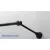   Fém karnis szett - "Négyzet" - egysoros, fekete, 120 cm, ᴓ16 mm