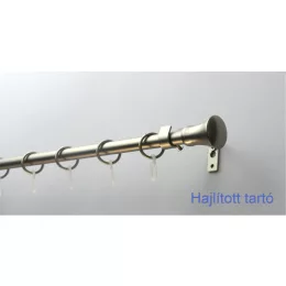   Fém karnisszett "Klasszik" - egysoros, matt króm, 120 cm, ᴓ16 mm