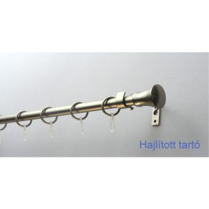   Fém karnisszett "Klasszik" - egysoros, matt króm, 120 cm, ᴓ16 mm