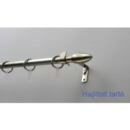   Fém karnisszett "Jégcsap" - egysoros, inox, 120 cm, ᴓ16 mm