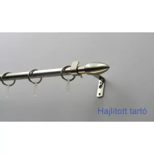   Fém karnisszett "Jégcsap" - egysoros, inox, 120 cm, ᴓ16 mm
