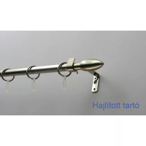 Fém karnisszett "Jégcsap" - egysoros, inox, 120 cm, ᴓ16 mm