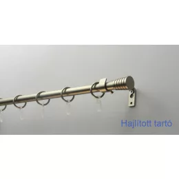  Fém karnisszett "Pódium" - egysoros, matt króm, 120 cm, ᴓ16 mm