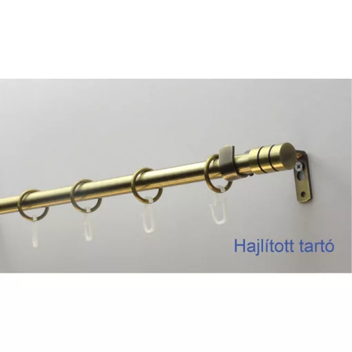 Fém karnisszett "Henger" - egysoros, antik réz, 120 cm, ᴓ16 mm