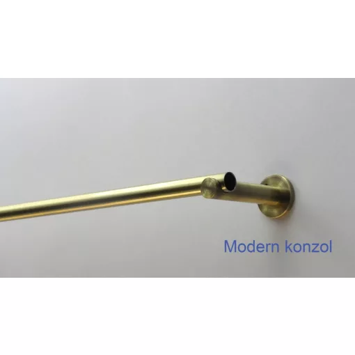 Fém karnisszett "Henger" - egysoros, antik réz, 120 cm, ᴓ16 mm