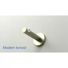 Fém karnisszett "Henger" - egysoros, matt króm, 120 cm, ᴓ16 mm