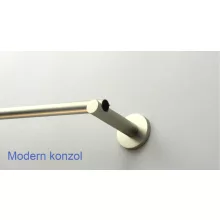 Fém karnisszett "Henger" - egysoros, matt króm, 120 cm, ᴓ16 mm